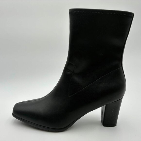 Aerosoles Cinnamon Black Heeled Ankle Bootie Women’s 12W - Picture 2 of 10